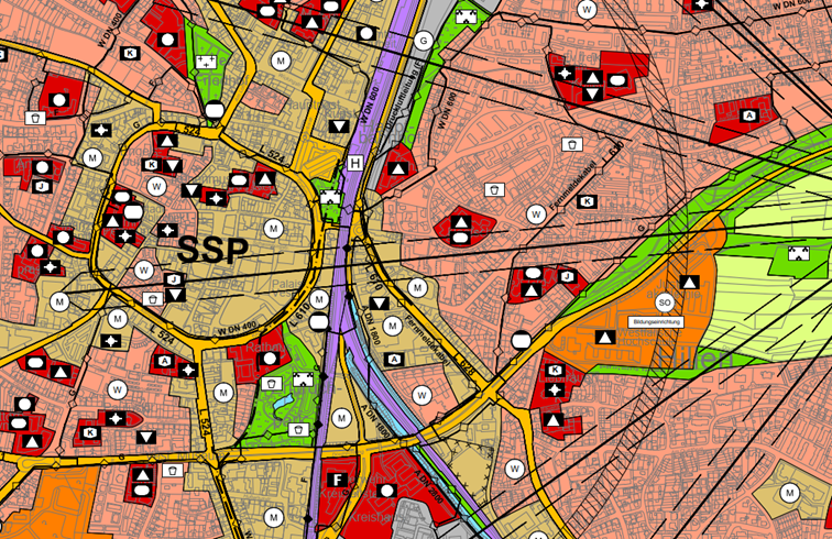 Auszug aus dem Fl&auml;chennutzungsplan 2013
